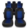 Coprisedili compatibili con Alfa Romeo 159 (2005-2011) - fodere sedili universali - set coprisedili auto - S-BL