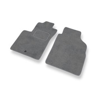 Premium tappetini auto in velluto compatibili con Fiat 500 (2007-2012) - tappeti auto grigio