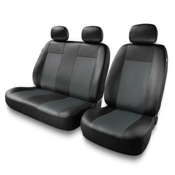 Coprisedili compatibili con Peugeot Partner I, II (1996-2019) - fodere sedili universali - set coprisedili auto - BC-G