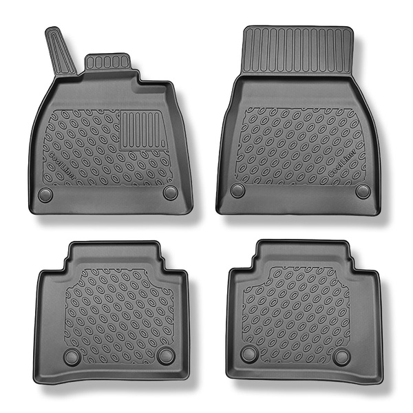 Tappetini Auto in TPE compatibili con Mercedes-Benz EQS V297 Berlina (09.2021-....) - tappeti auto neri