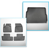 Completo di tappetini e tappetino per bagagliaio TPE per: Peugeot 3008 II Hybrid 09.2019-11.2023 (SUV) - con Hi-Fi-System FOCAL