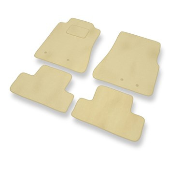 Premium tappetini auto in velluto compatibili con Ford Mustang V (2005-2014) - tappeti auto beige