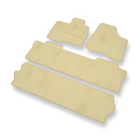 Premium tappetini auto in velluto compatibili con Toyota Sienna II (2004-2010) - tappeti auto beige