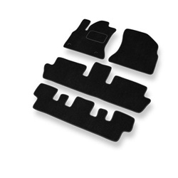 Premium tappetini auto in velluto compatibili con Citroen C4 Grand Picasso I (2006-2013) - tappeti auto nero