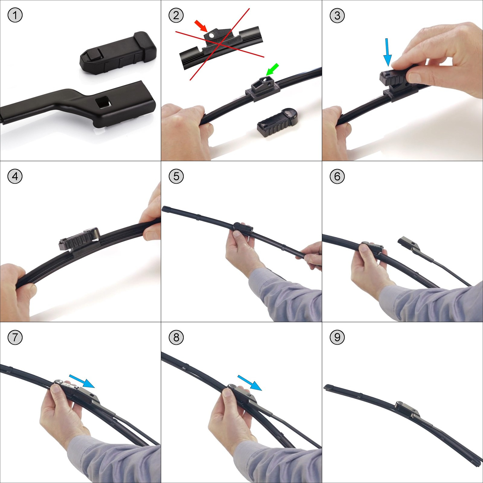 Spazzole tergicristallo anteriori per Volkswagen Polo V Hatchback, Berlina  (06.2009-10.2017) - tergicristalli auto - lame tergilunotto - Motgum -  spazzole piatte ECO ECO