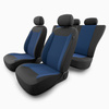 Coprisedili compatibili con Alfa Romeo 166 I, II, III (1998-2007) - fodere sedili universali - set coprisedili auto - RYL-BL