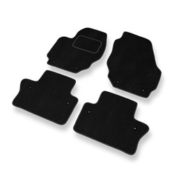 Premium tappetini auto in velluto compatibili con Volvo S80 II (2006-2016) - tappeti auto nero