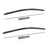 Spazzole tergicristallo anteriori compatibili con Toyota Land Cruiser J100, J200 SUV (01.1998-2021) - tergicristalli auto - lame tergilunotto - spazzole piatte