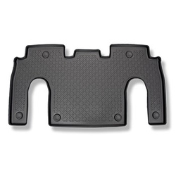 Tappetini Auto in TPE compatibili con Tesla Model X SUV (10.2016-....) - 6 posti; II fila - tappeti auto neri