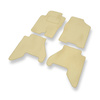 Premium tappetini auto in velluto compatibili con Nissan Pathfinder R51 (2005-2014) - tappeti auto beige