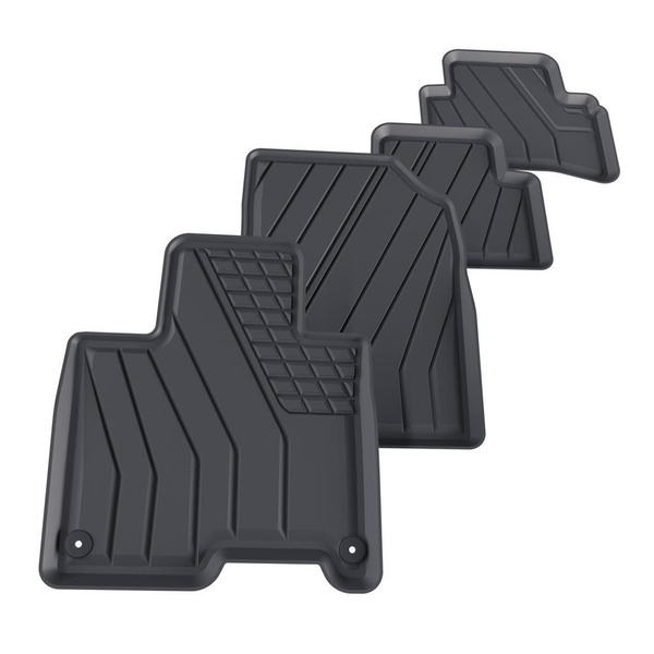 Tappetini Auto in TPE compatibili con Kia Sportage V SUV (2021-....) - anche per Mild Hybrid; non per HEV Hybrid e Plug-in Hybrid - tappeti auto neri