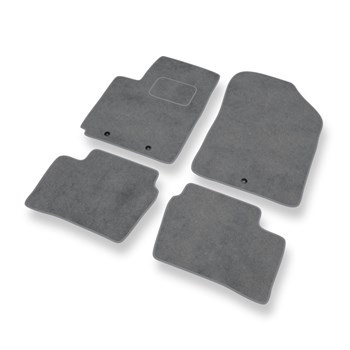 Premium tappetini auto in velluto compatibili con Kia Picanto II (2011-2016) - tappeti auto grigio