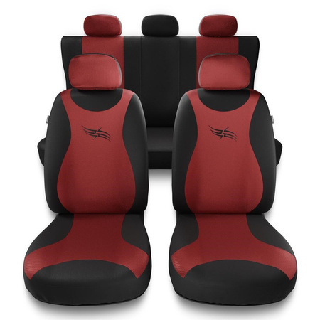 Coprisedili compatibili con Alfa Romeo GT II (2003-2010) - fodere sedili universali - set coprisedili auto - TR-RD