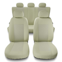 Coprisedili compatibili con Fiat 500L (2012-2022) - fodere sedili universali - set coprisedili auto - MD-9