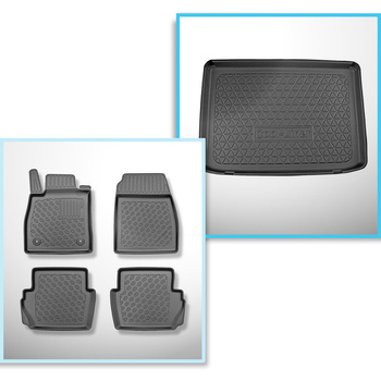 Completo di tappetini e tappetino per bagagliaio TPE per: Ford Puma 10.2019-....