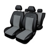 Coprisedili su misura compatibili con Audi A3 8P Hatchback, Sportback (2003-2009) - fodere sedili - set coprisedili auto - grigio