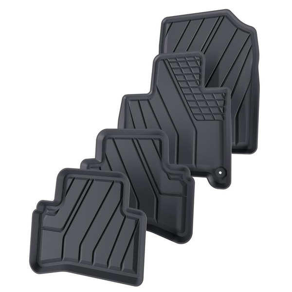 Tappetini Auto in TPE compatibili con Kia Sportage V SUV (2021-....) - anche per Mild Hybrid; non per HEV Hybrid e Plug-in Hybrid - tappeti auto neri