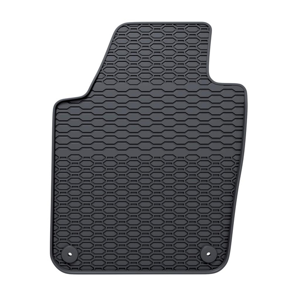 Tappetini auto in gomma compatibili con Volkswagen Polo V Hatchback, Berlina (2009-2017) - tappeti gomma - nero - 4 pz.
