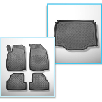 Completo di tappetini e tappetino per bagagliaio TPE per: Chevrolet Trax Crossover (05.2013-06.2019) - anche per la versione Allroad