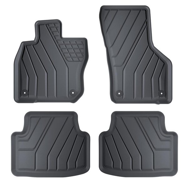 Tappetini Auto in TPE compatibili con Seat Leon IV Hatchback, Sportstourer (03.2020-....) - tappeti auto neri