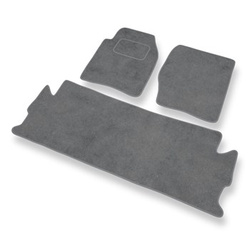 Premium tappetini auto in velluto compatibili con Land Rover Discovery II (1998-2004) - tappeti auto grigio
