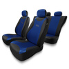 Coprisedili compatibili con Volkswagen Passat CC (2008-2011) - fodere sedili universali - set coprisedili auto - TR-BL