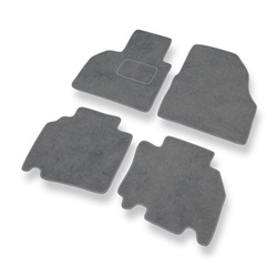 Premium tappetini auto in velluto compatibili con Mercedes-Benz Citan (2012-2021) - tappeti auto grigio
