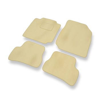 Premium tappetini auto in velluto compatibili con Nissan Micra III (2002-2010) - tappeti auto beige