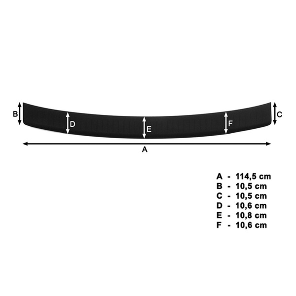 Protezione nera per paraurti posteriore Suzuki SX4 Crossover (2006-2013)