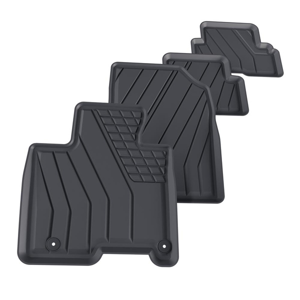 Tappetini Auto in TPE compatibili con Hyundai Tucson III HEV Hybrid SUV (2020-....) - tappeti auto neri