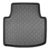 Completo di tappetini e tappetino per bagagliaio TPE per: Volkswagen Arteon Berlina (06.2017-....) - con kit di riparazione; senza ruota di scorta; ala sinistra rimovibile