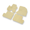 Premium tappetini auto in velluto compatibili con Toyota RAV4 II SUV (2000-2005) - tappeti auto beige
