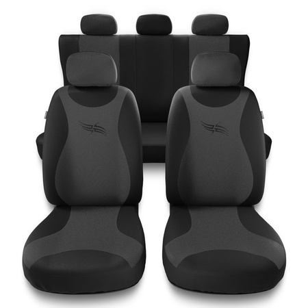 Coprisedili compatibili con Mazda Demio I, II (1996-2007) - fodere sedili universali - set coprisedili auto - TR-G1