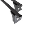 Barre portatutto in acciaio compatibili con Opel Corsa D Hatchback (2007-2014) - con punti di fissaggio di serie - portapacchi auto colore nero - portabagagli barre da tetto