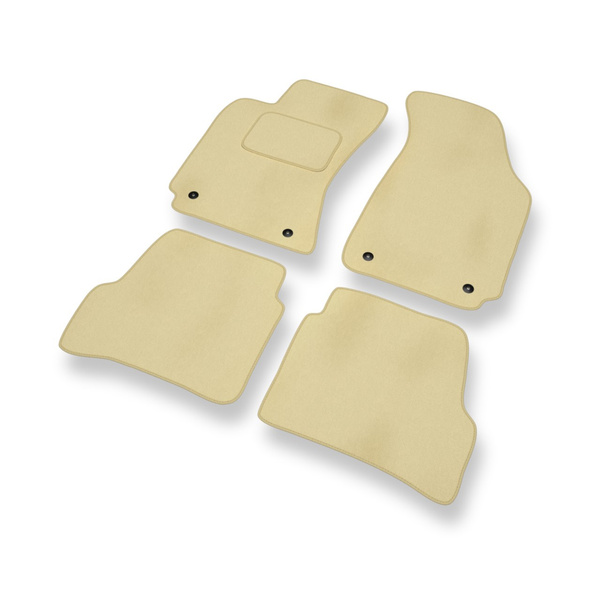 Premium tappetini auto in velluto compatibili con Volkswagen Passat B5 Berlina, Variant (1996-2005) - tappeti auto beige