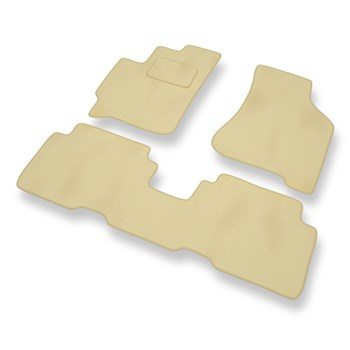 Premium tappetini auto in velluto compatibili con Kia Carens II (2002-2006) - tappeti auto beige