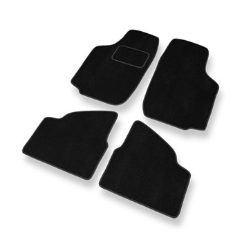 Premium tappetini auto in velluto compatibili con Opel Corsa C (2000-2006) - tappeti auto nero