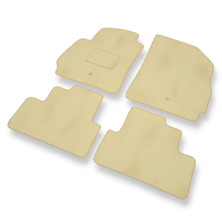 Premium tappetini auto in velluto compatibili con Chevrolet Orlando (2010-2018) - tappeti auto beige