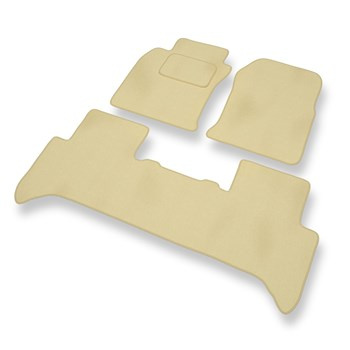 Premium tappetini auto in velluto compatibili con Toyota Land Cruiser J120 (2002-....) - tappeti auto beige