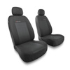 Coprisedili anteriori compatibili con Seat Leon I, II, III (1999-2019) - fodere sedili universali - set coprisedili auto - 2UNE-3