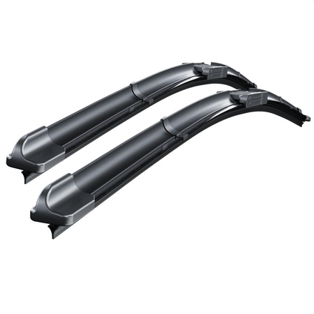 Spazzole tergicristallo anteriori compatibili con Saab 9-3 Cabriolet, SportCombi, SportSedan (2002-2007) - tergicristalli auto - lame tergilunotto - spazzole piatte