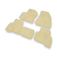 Premium tappetini auto in velluto compatibili con Citroen Nemo (2008-2015) - tappeti auto beige