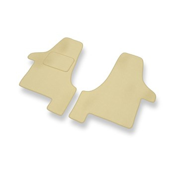 Premium tappetini auto in velluto compatibili con Volkswagen Transporter T5 (2003-2015) - tappeti auto beige