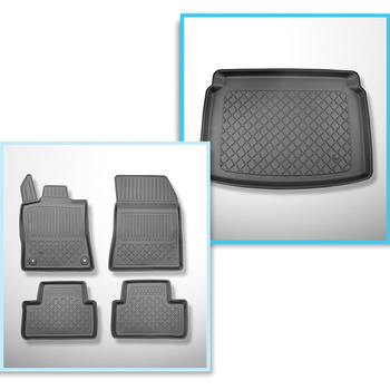 Completo di tappetini e tappetino per bagagliaio TPE per: Opel Astra L (VI) 01.2