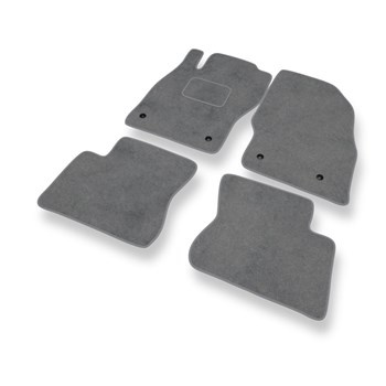 Premium tappetini auto in velluto compatibili con Opel Corsa E (2014-2019) - tappeti auto grigio