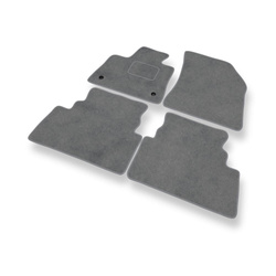 Premium tappetini auto in velluto compatibili con Peugeot 3008 II (2016-2024) - tappeti auto grigio