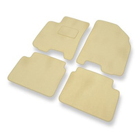 Premium tappetini auto in velluto compatibili con Daewoo Kalos (2002-2011) - tappeti auto beige