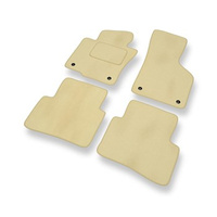 Premium tappetini auto in velluto compatibili con Volkswagen Passat B6 (2005-2010) - tappeti auto beige