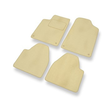 Premium tappetini auto in velluto compatibili con Peugeot 607 (1999-2010) - tappeti auto beige