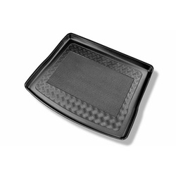 Vasca baule compatibile con Skoda Karoq SUV (11.2017-....) - vano superiore; con ruota di scorta piena; piano di carico regolabile in posizione più alta - tappetino per bagagliaio - tappeto bagagliaio per auto